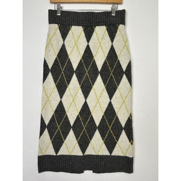Pringle of Scotland Dresses & Skirts - Pringle of Scotland X H&M Argyle Knit Preppy Academia Long Midi Skirt Size M